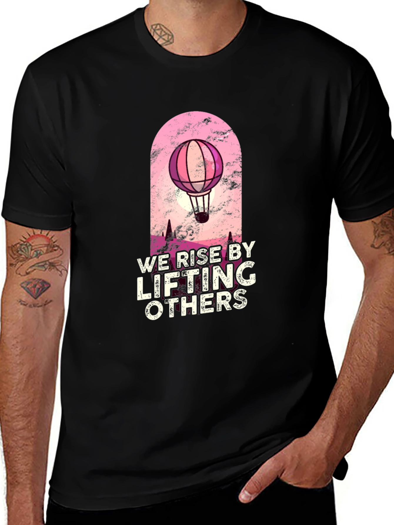 Inspirational Hot Air Balloon Graphic T-Shirt