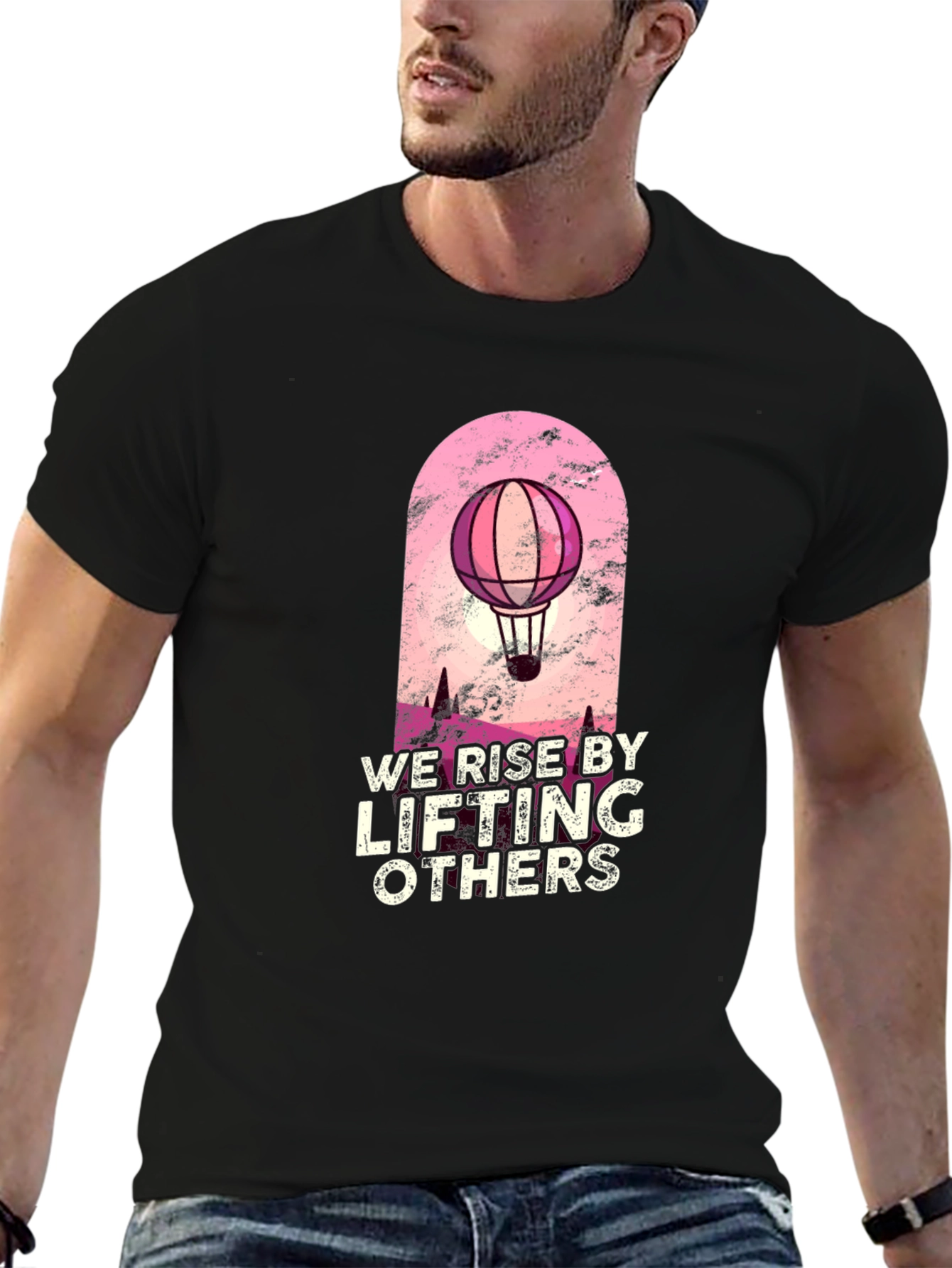 Inspirational Hot Air Balloon Graphic T-Shirt