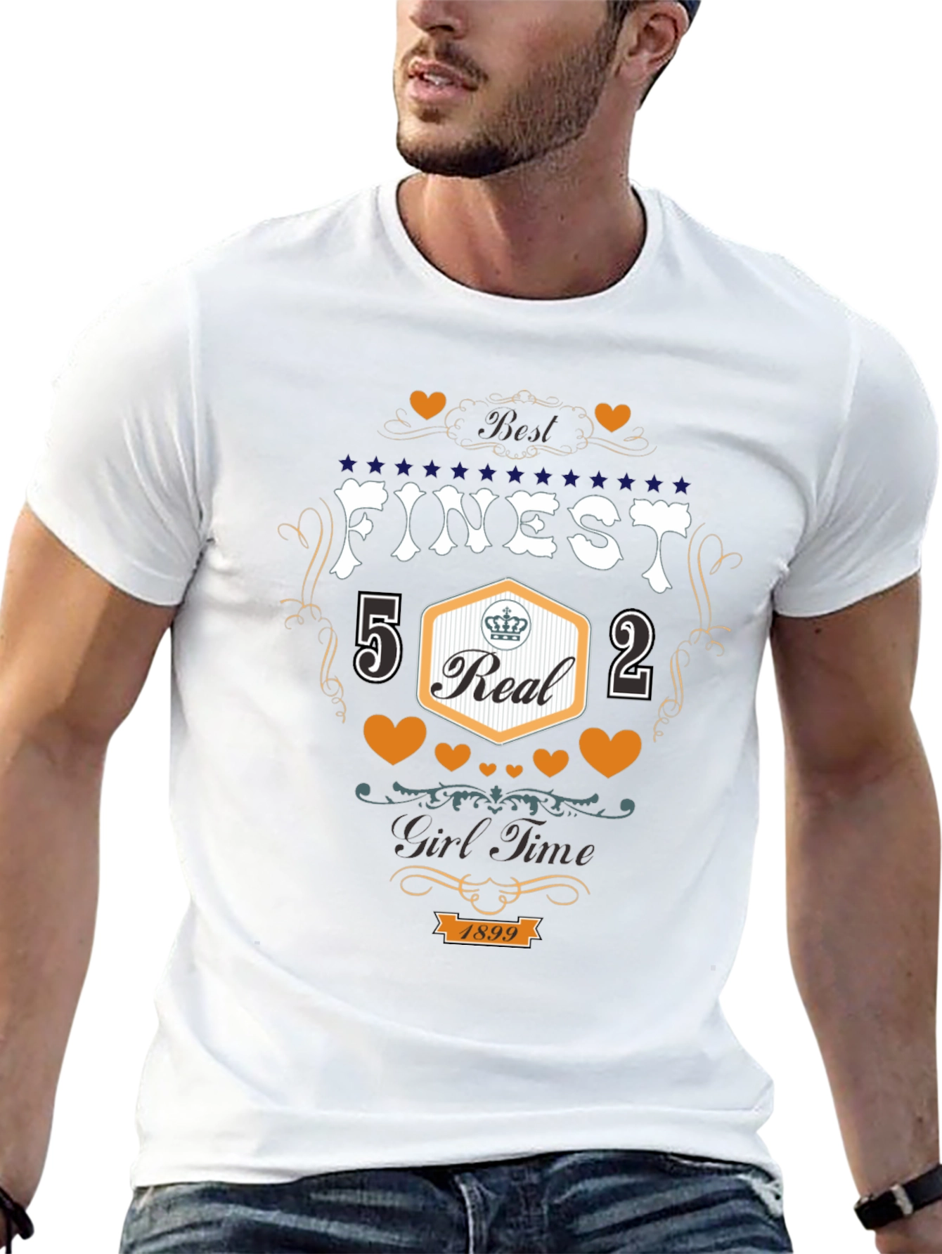 Finest 5 Real 2 Girl Time Black T-Shirt
