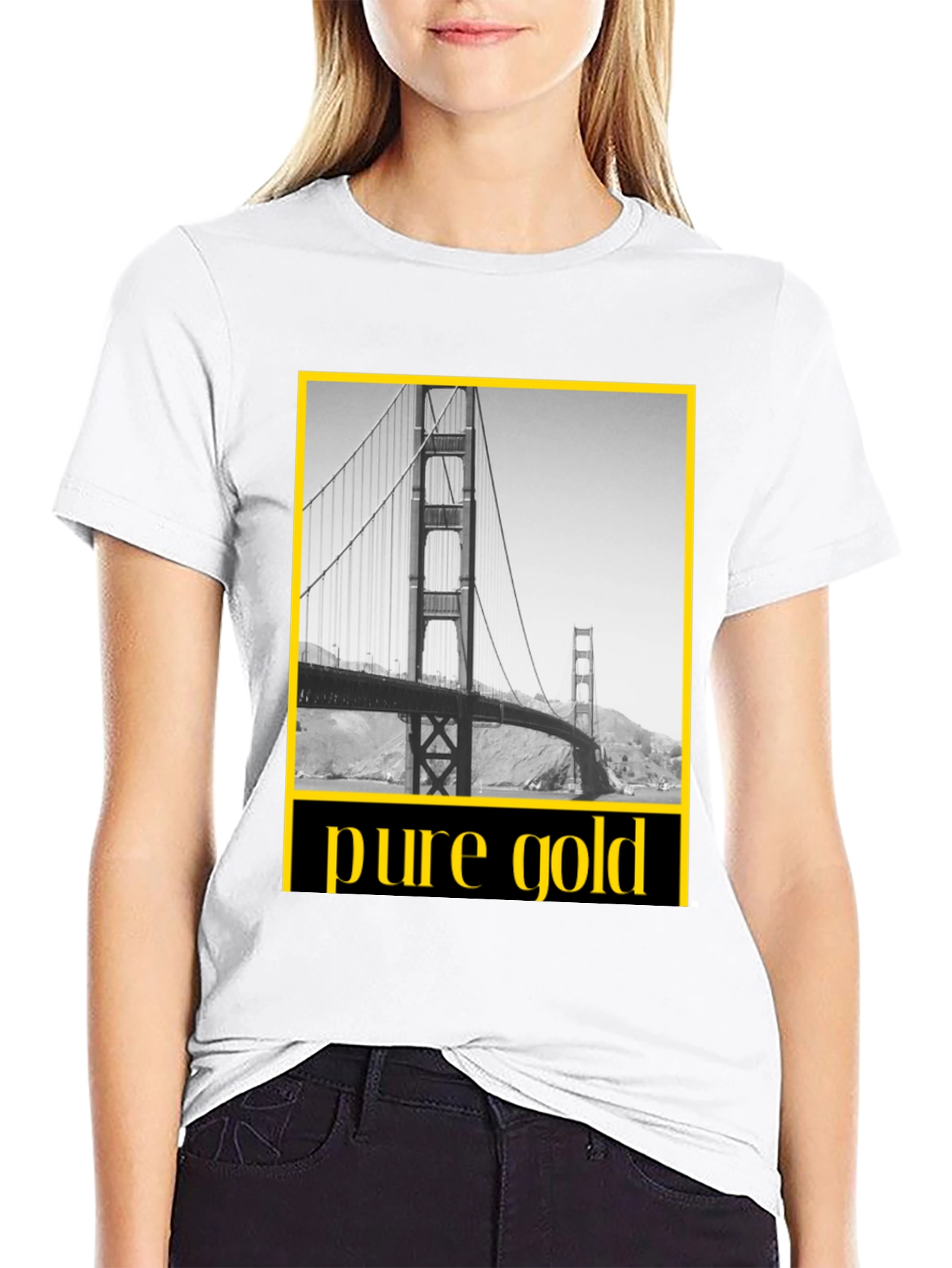 Pure Gold San Francisco Bridge Graphic Tee