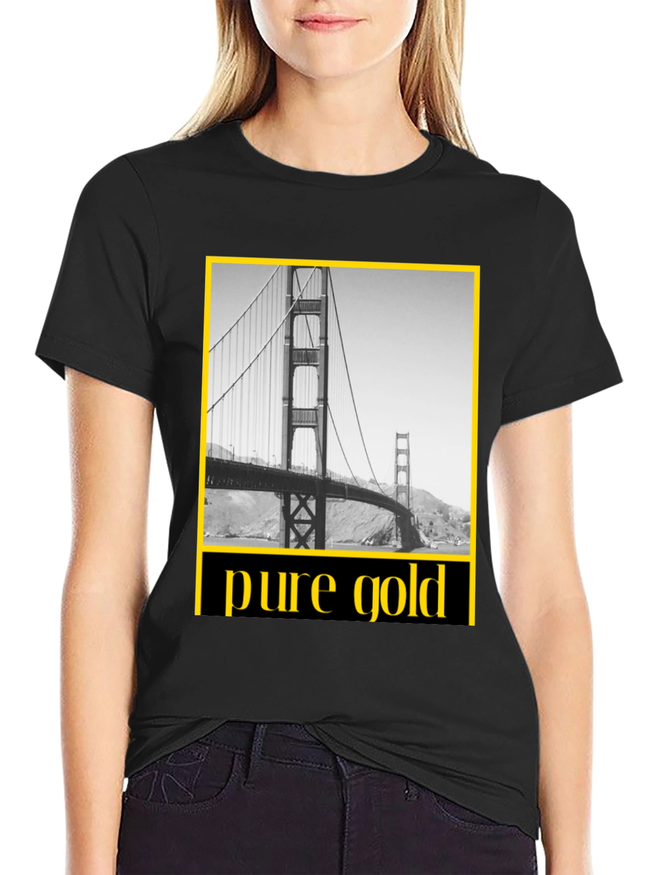 Pure Gold San Francisco Bridge Graphic Tee