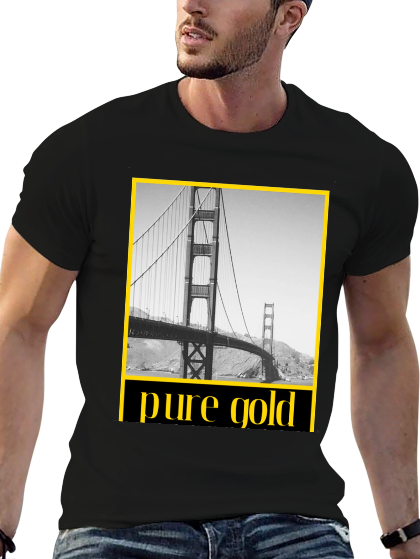 Pure Gold San Francisco Bridge Graphic Tee