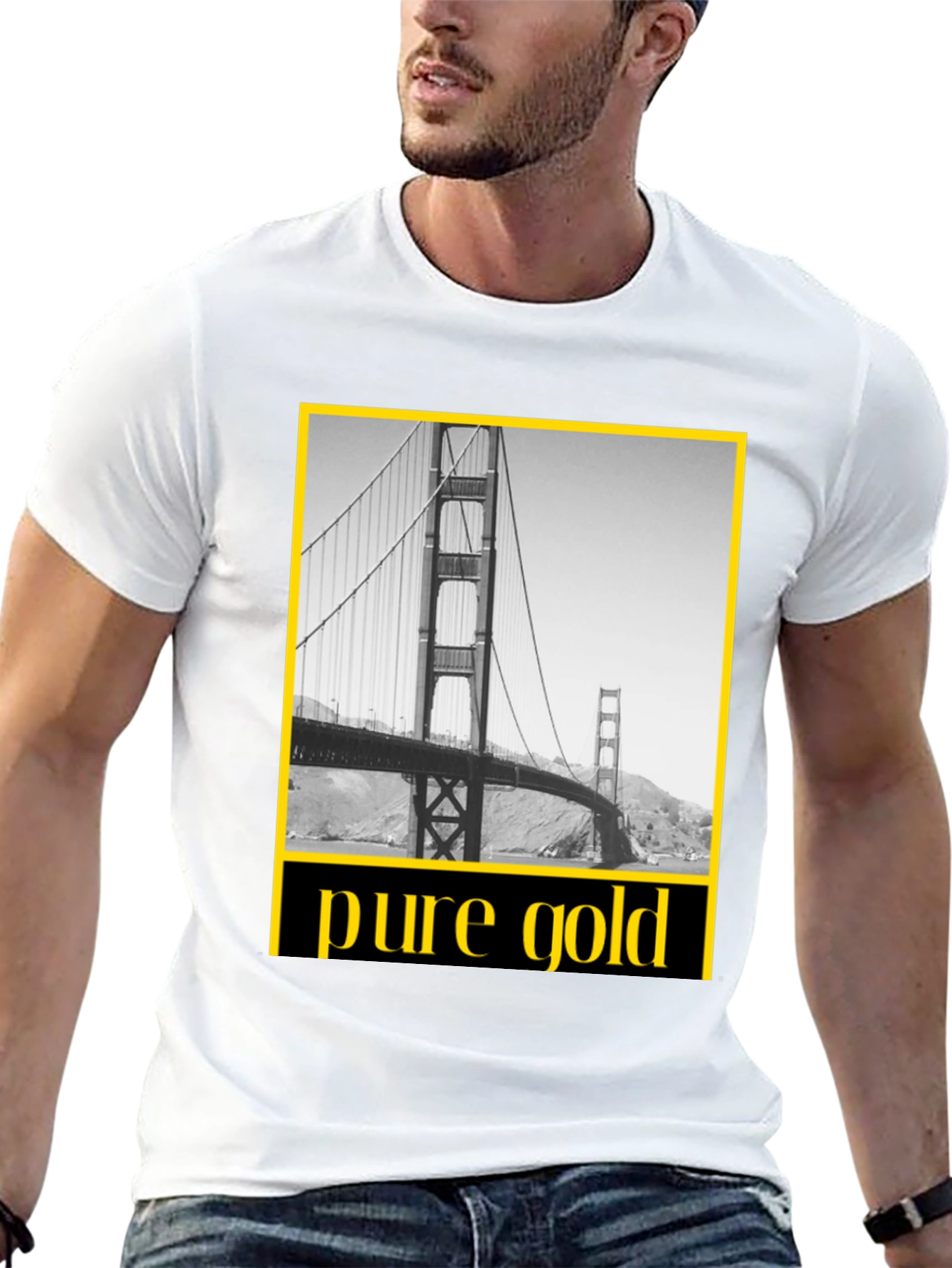 Pure Gold San Francisco Bridge Graphic Tee