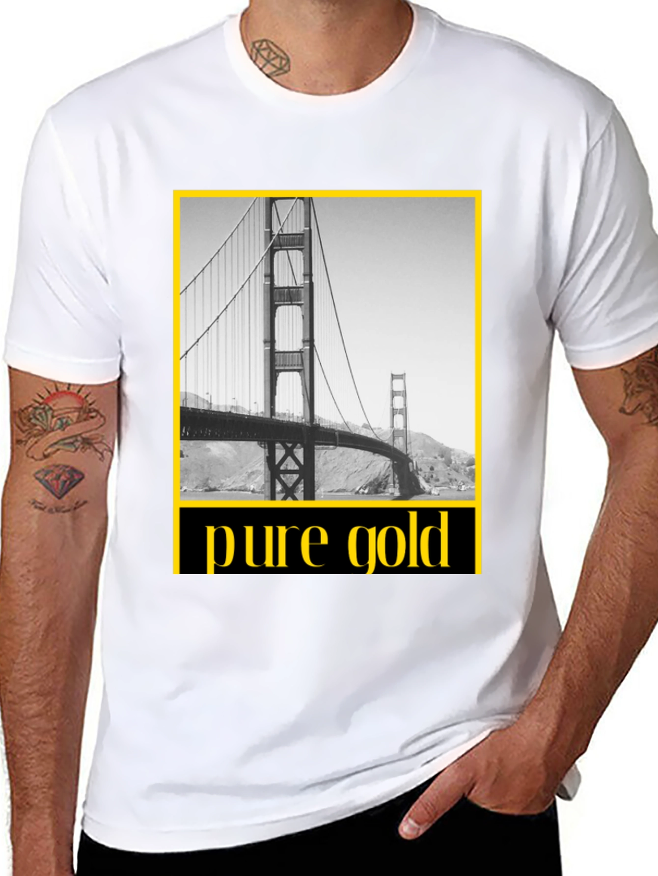 Pure Gold San Francisco Bridge Graphic Tee