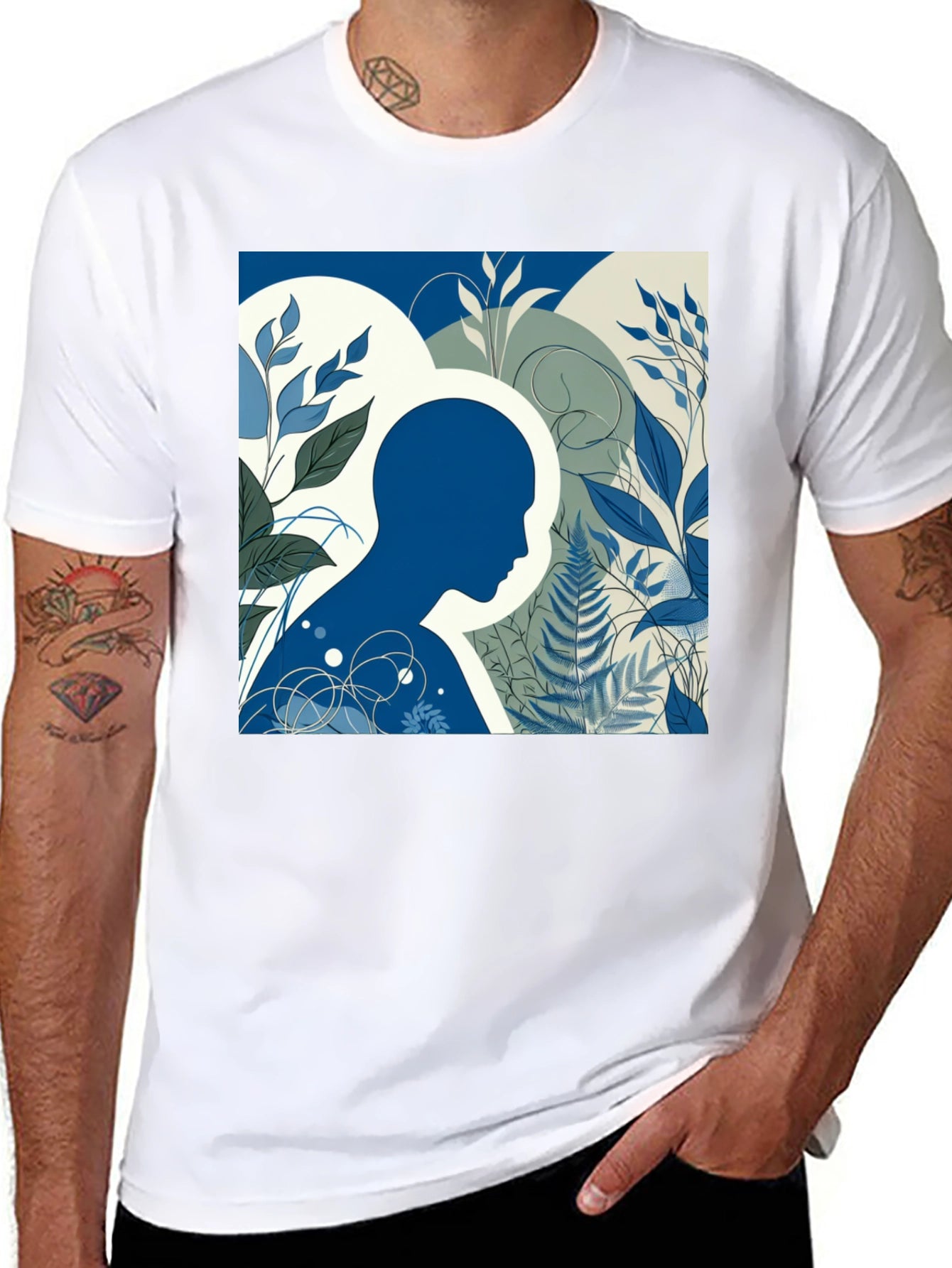 Nature Mind Black Graphic Tee