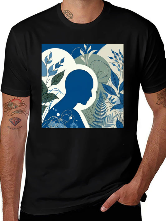 Nature Mind Black Graphic Tee