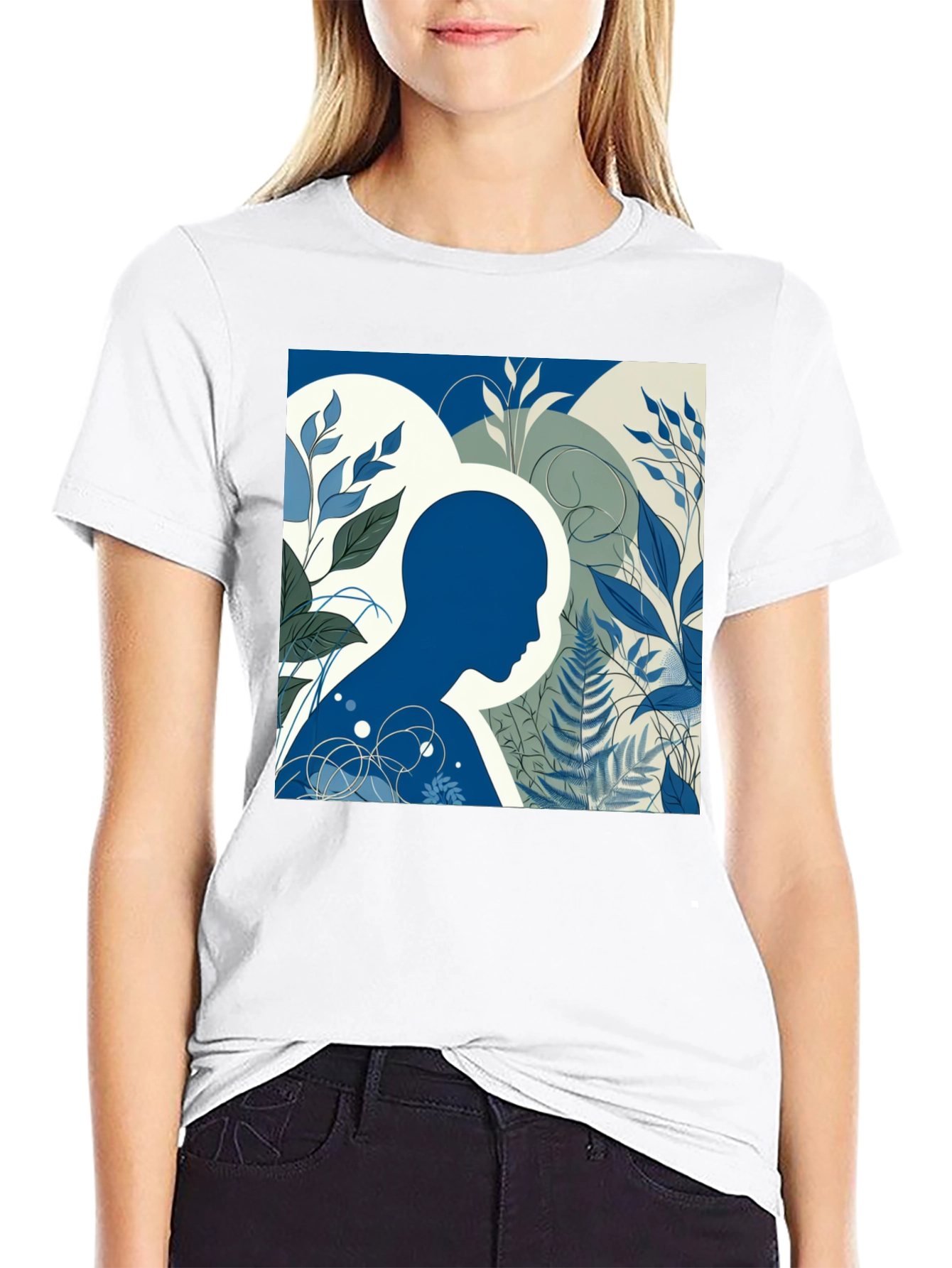 Nature Mind Black Graphic Tee