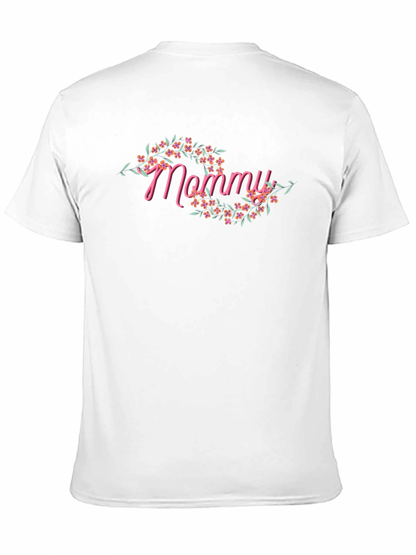 Mommy Floral Graphic Tee - Black T-Shirt