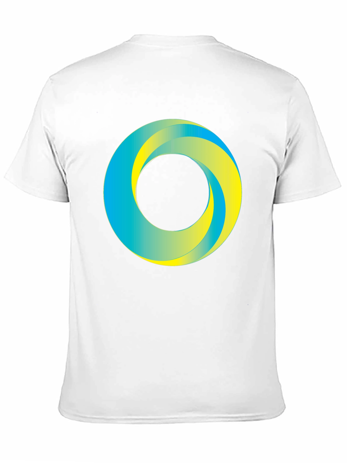 Abstract Circle Graphic Print Tee - Casual Style