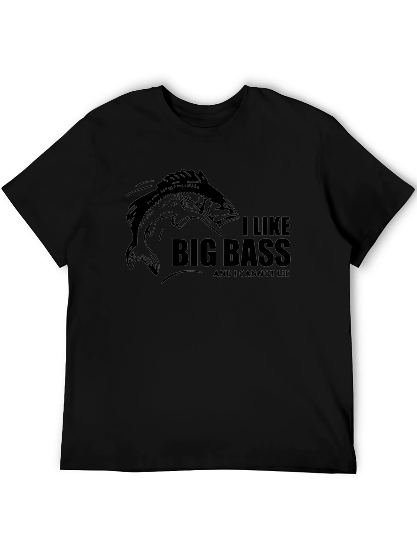 I Like Big Bass Funny Fishing T-Shirt