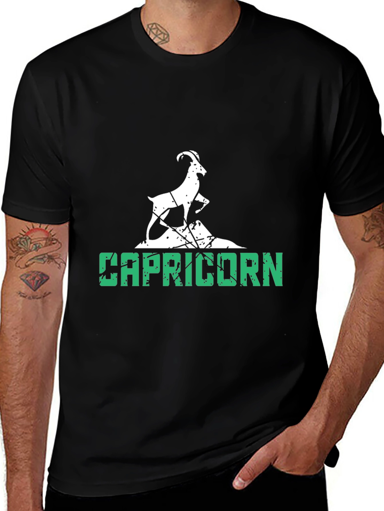 Capricorn Graphic Tee - Black