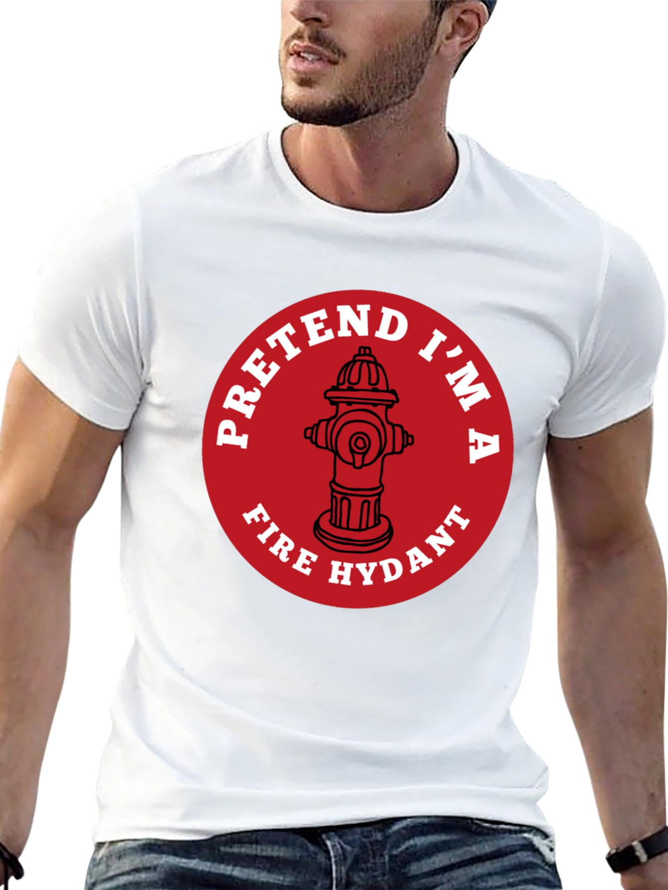 Pretend Im A Fire Hydrant Funny T-Shirt