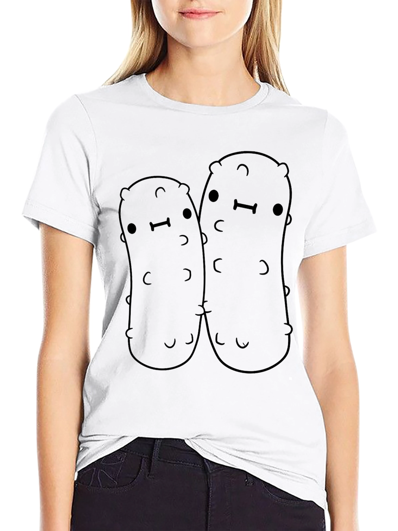 Cute Pickle Pals Black T-Shirt