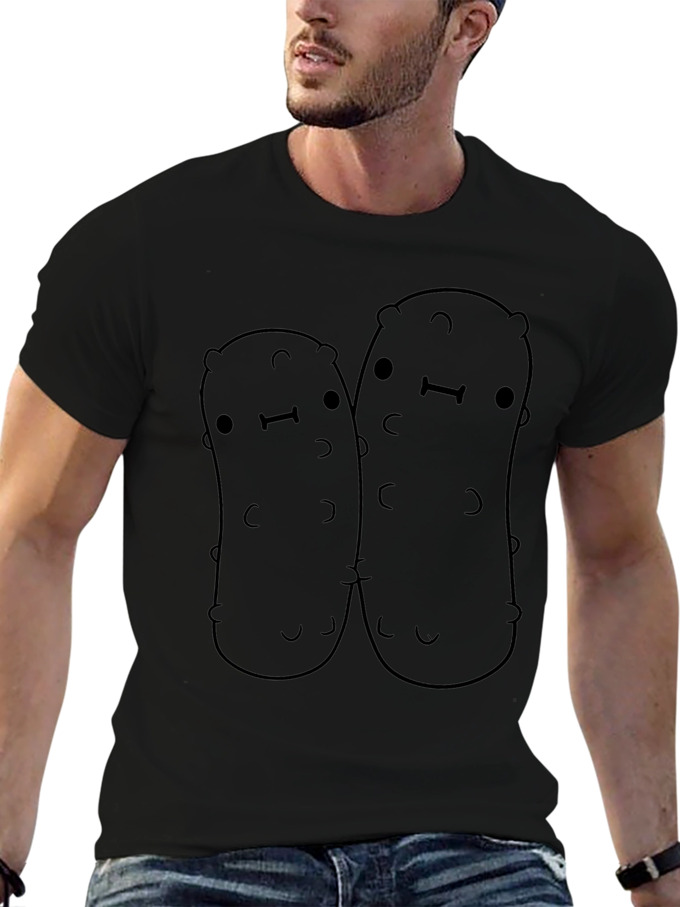 Cute Pickle Pals Black T-Shirt