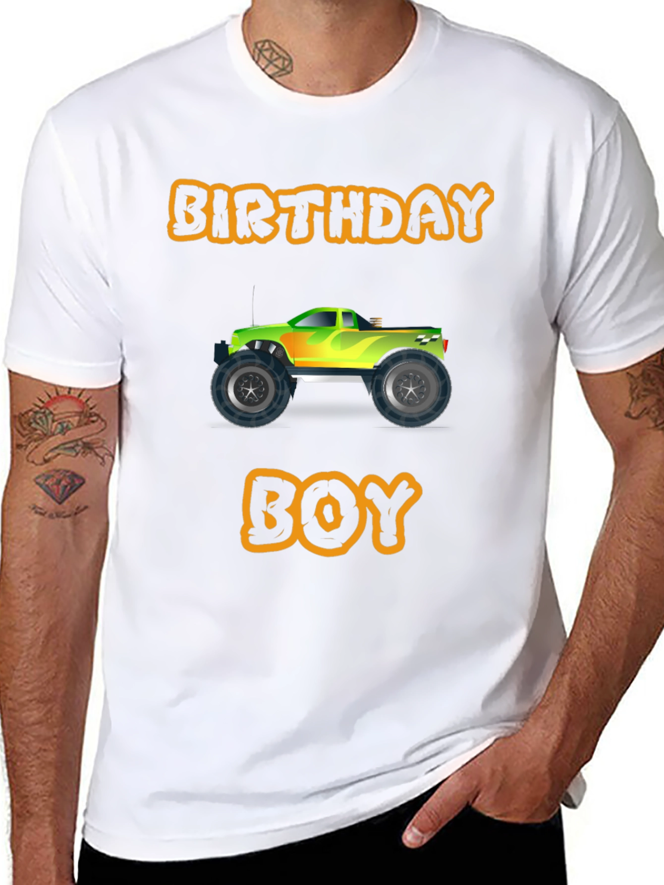 Birthday Boy Monster Truck T-Shirt