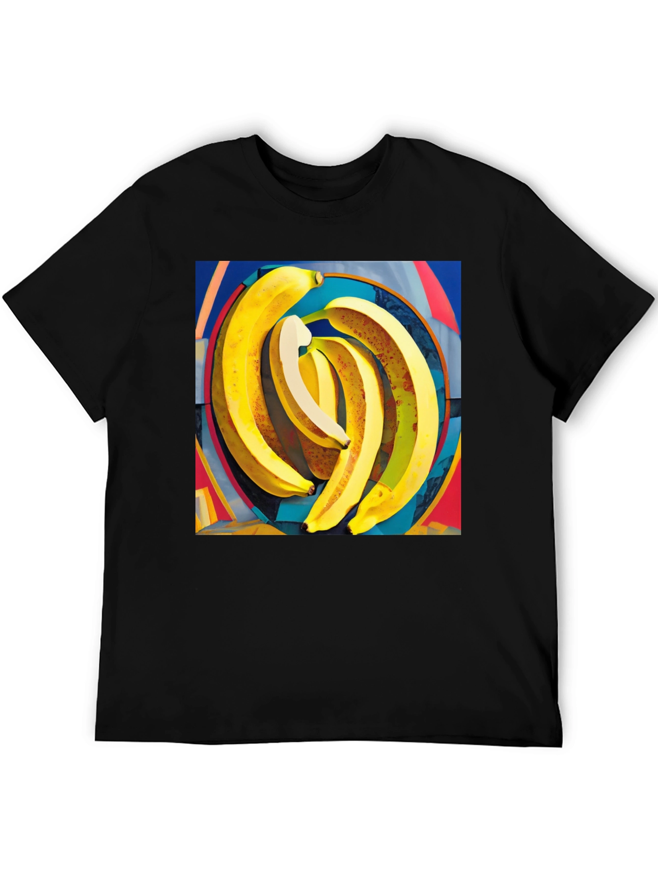 Banana Art Print Black Tee