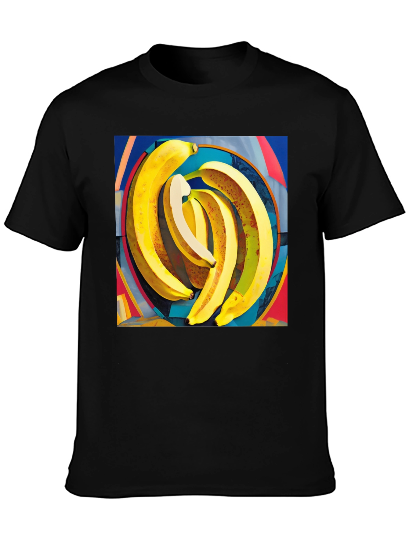 Banana Art Print Black Tee