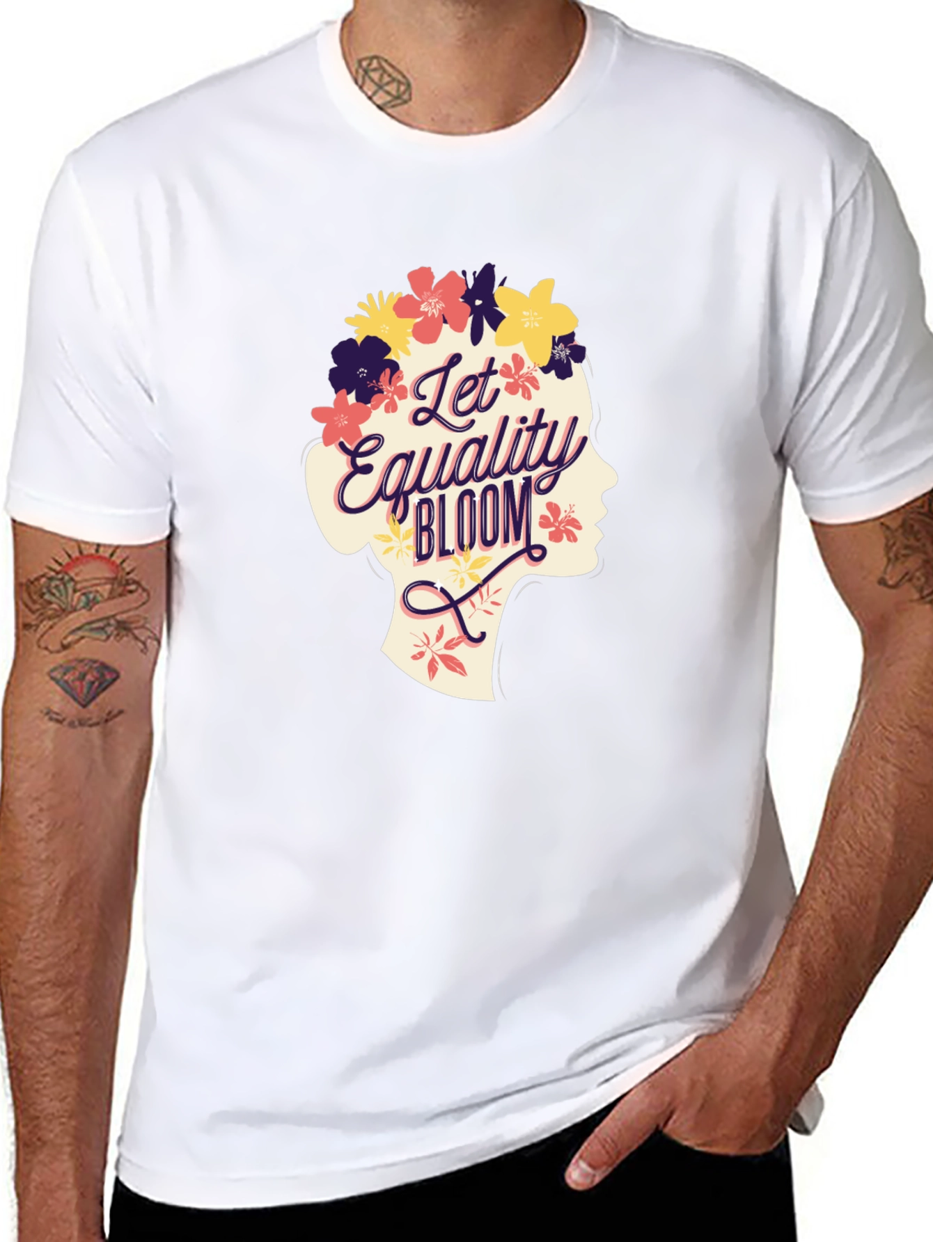Equality Bloom Graphic Tee - Stylish Unisex T-Shirt