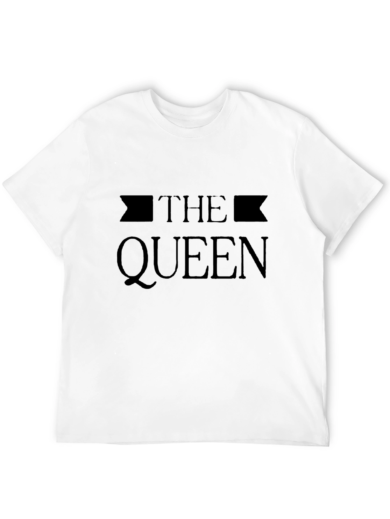 The Queen Tee - Stylish Black Graphic T-Shirt