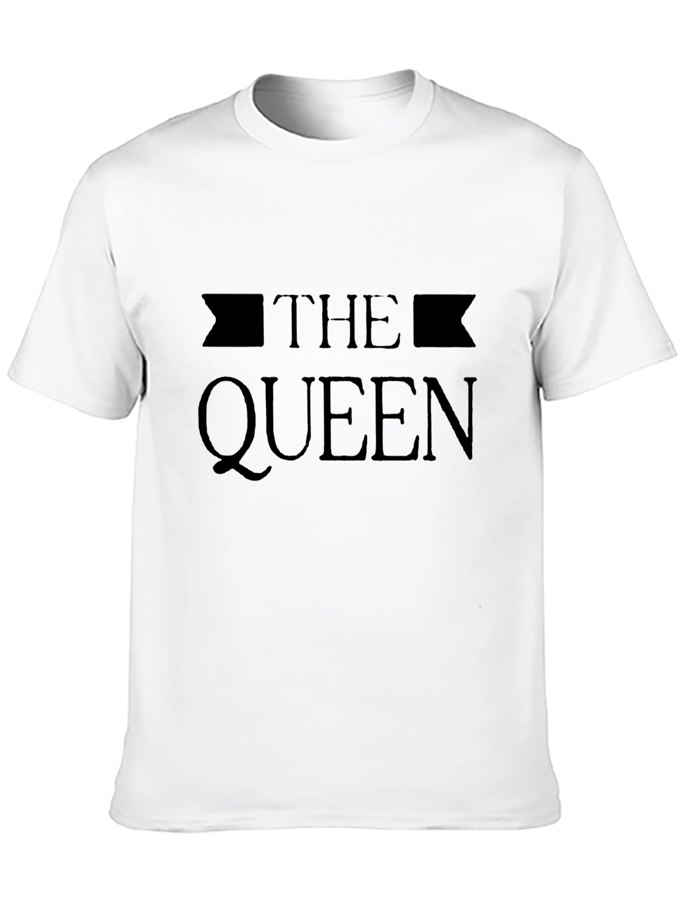The Queen Tee - Stylish Black Graphic T-Shirt
