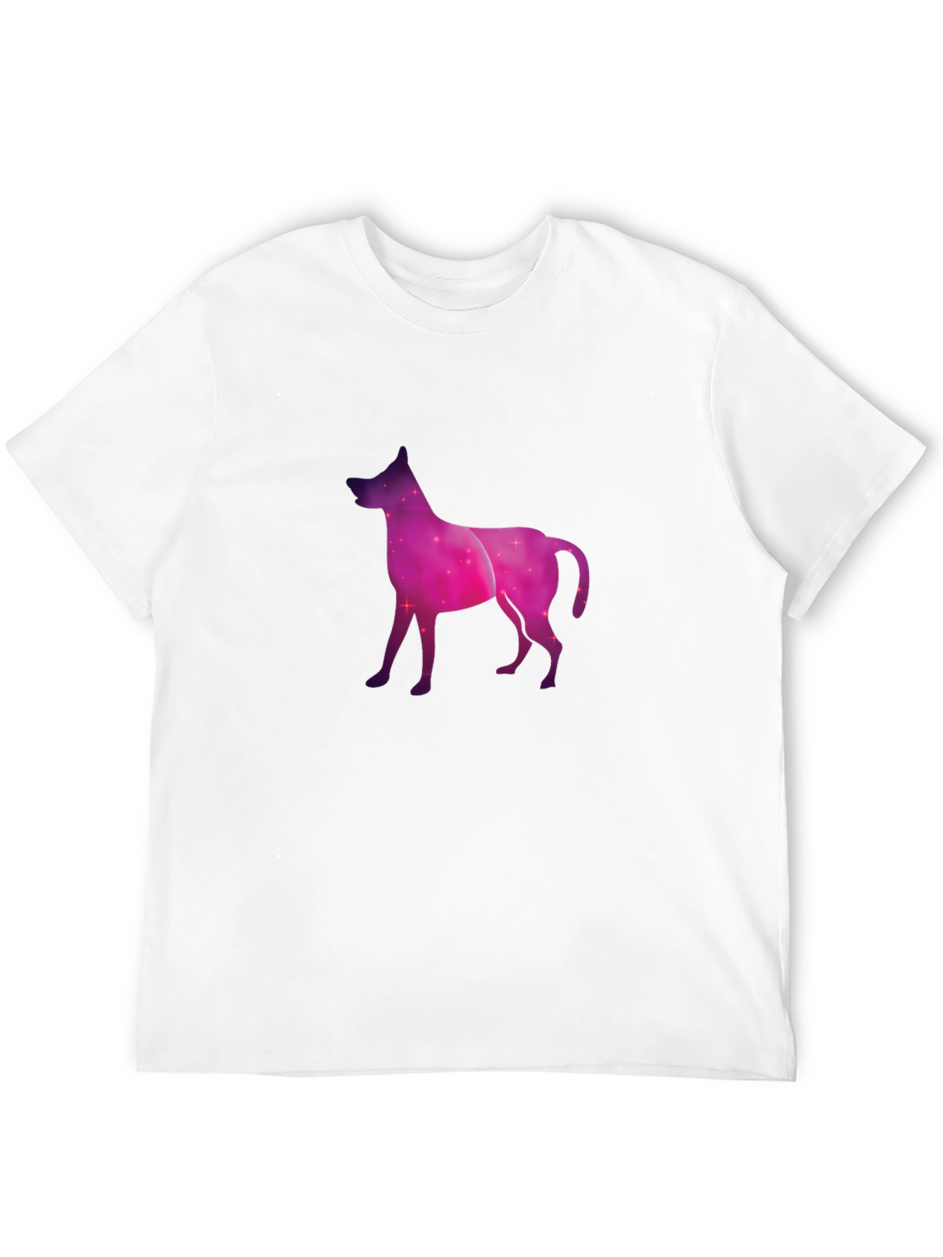 Cosmic Dog Graphic Tee - Black Cotton Blend