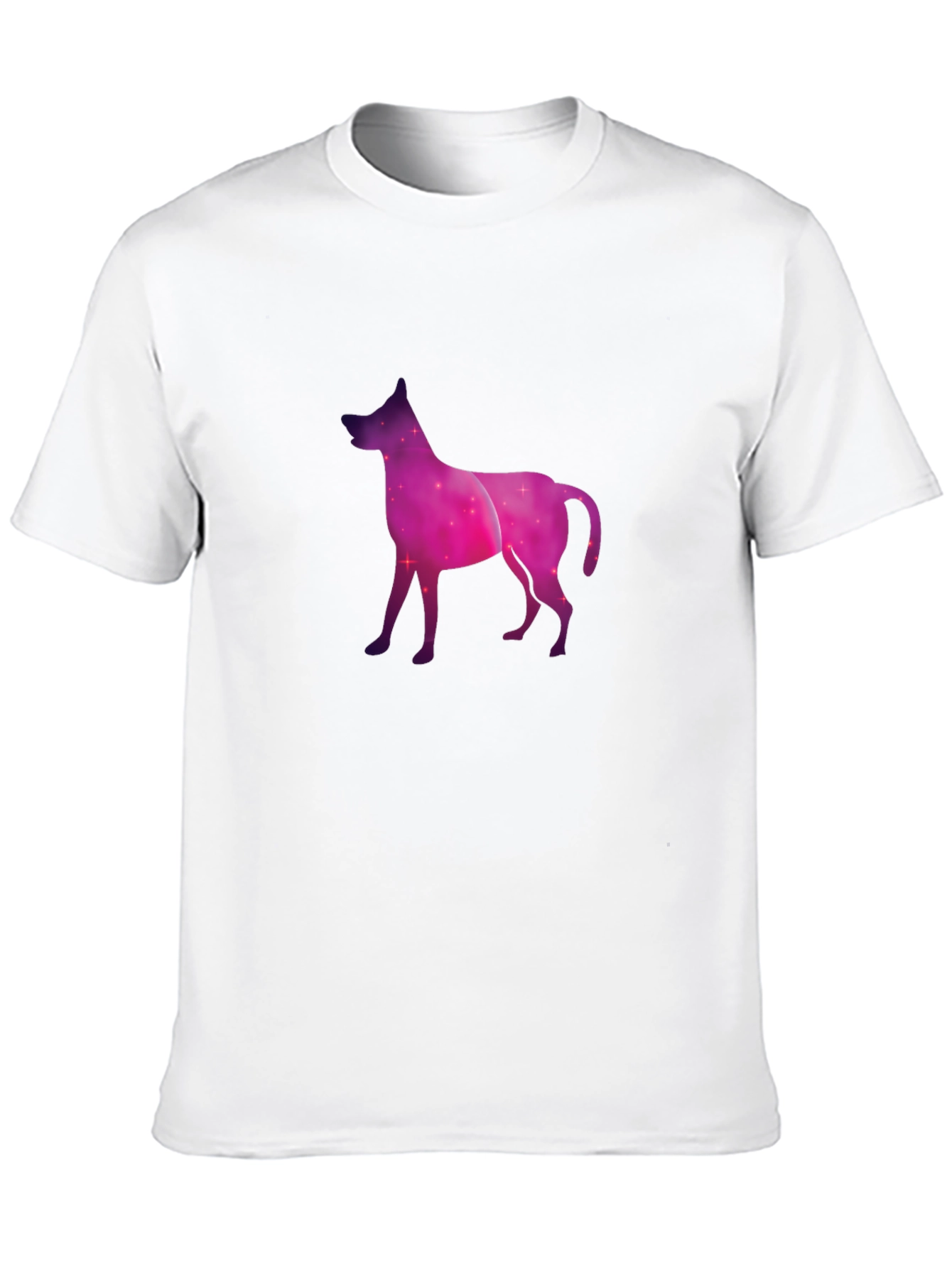 Cosmic Dog Graphic Tee - Black Cotton Blend