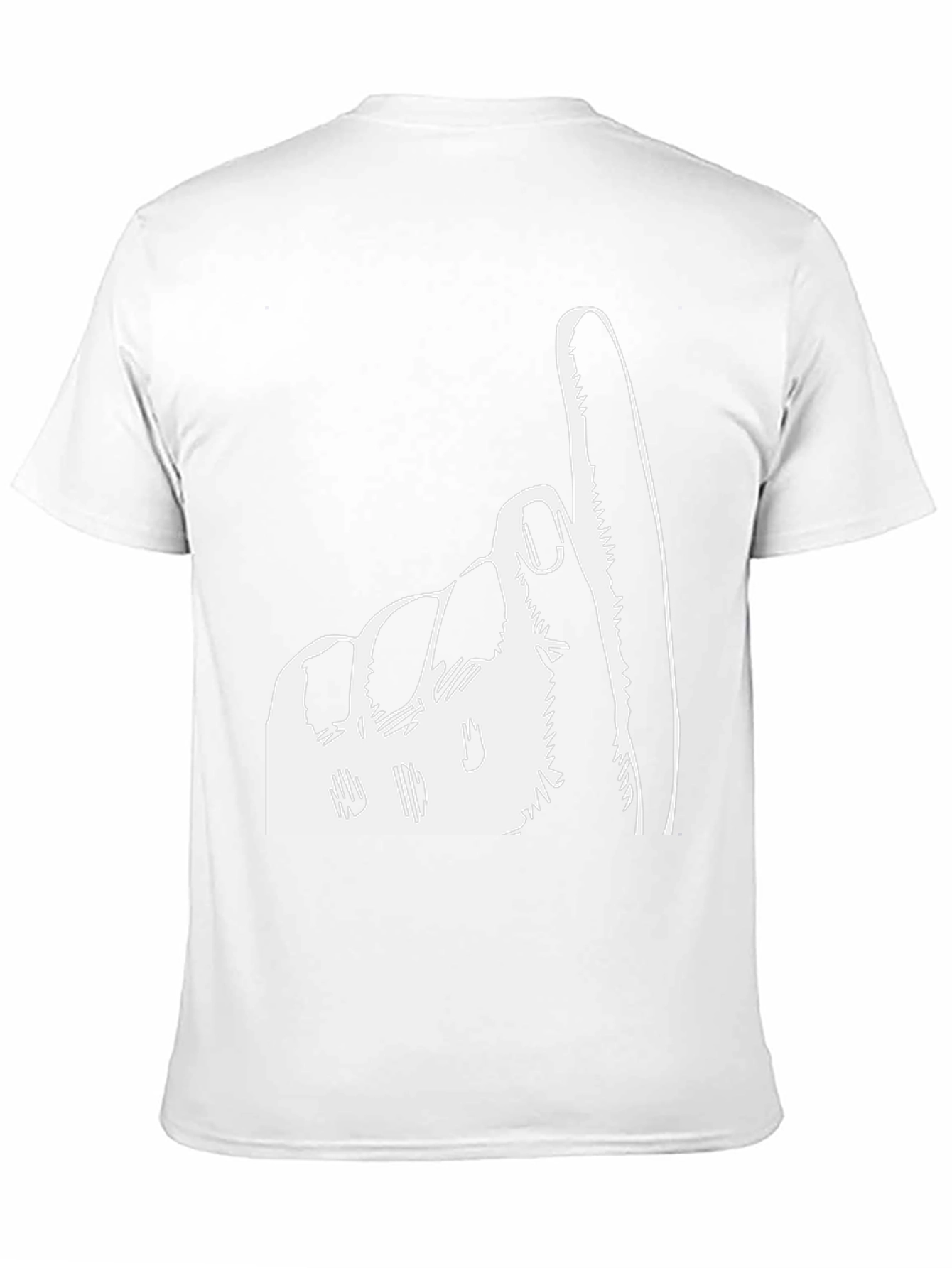 Index Finger Up Graphic Tee - Black