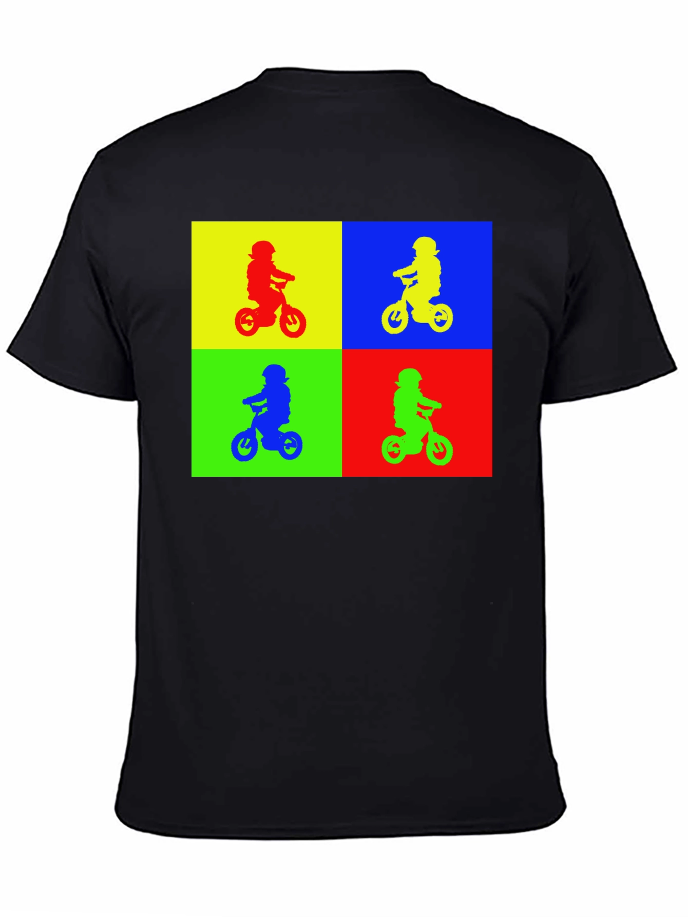 Pop Art Kids Biker Black T-Shirt
