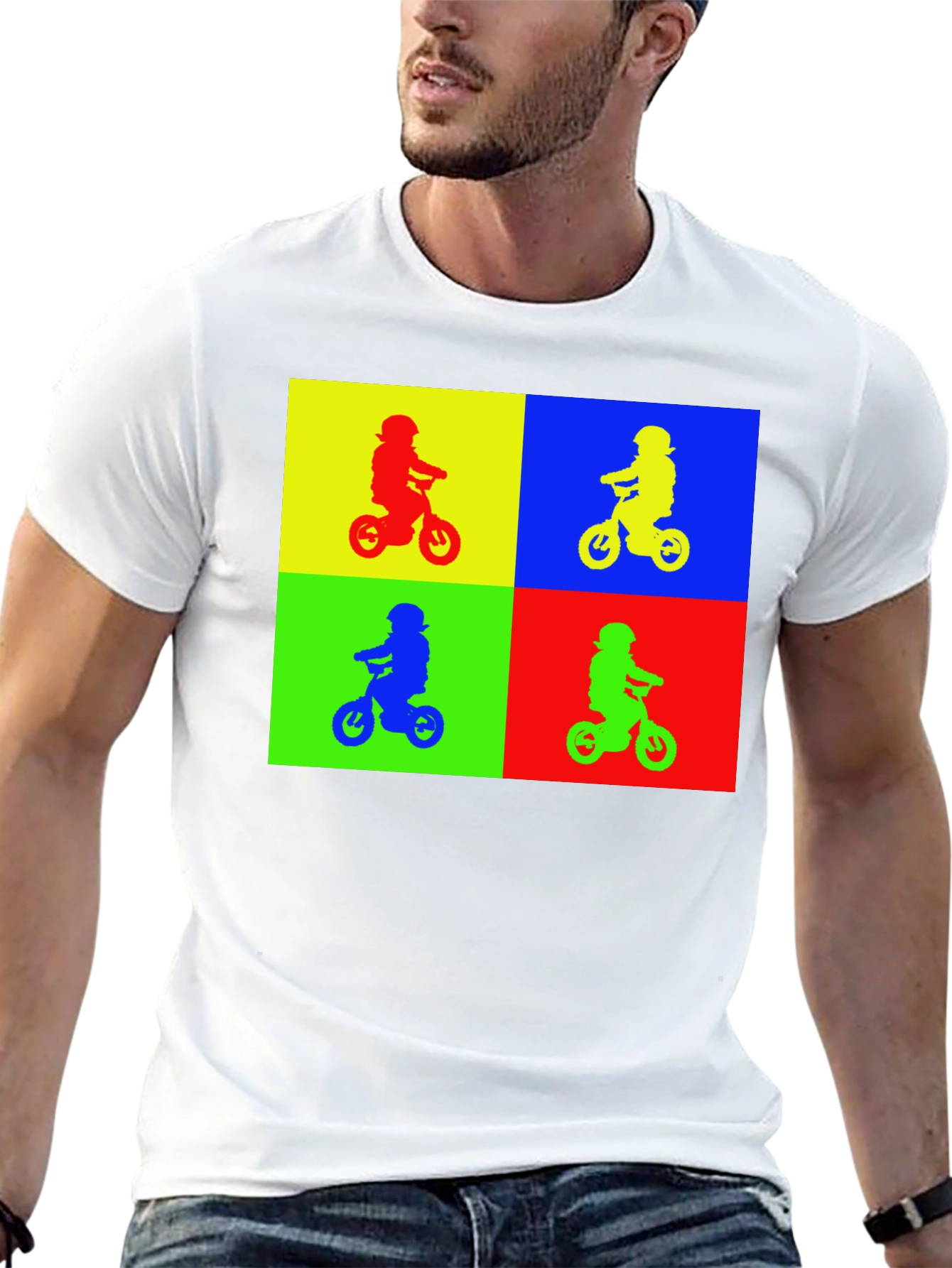 Pop Art Kids Biker Black T-Shirt
