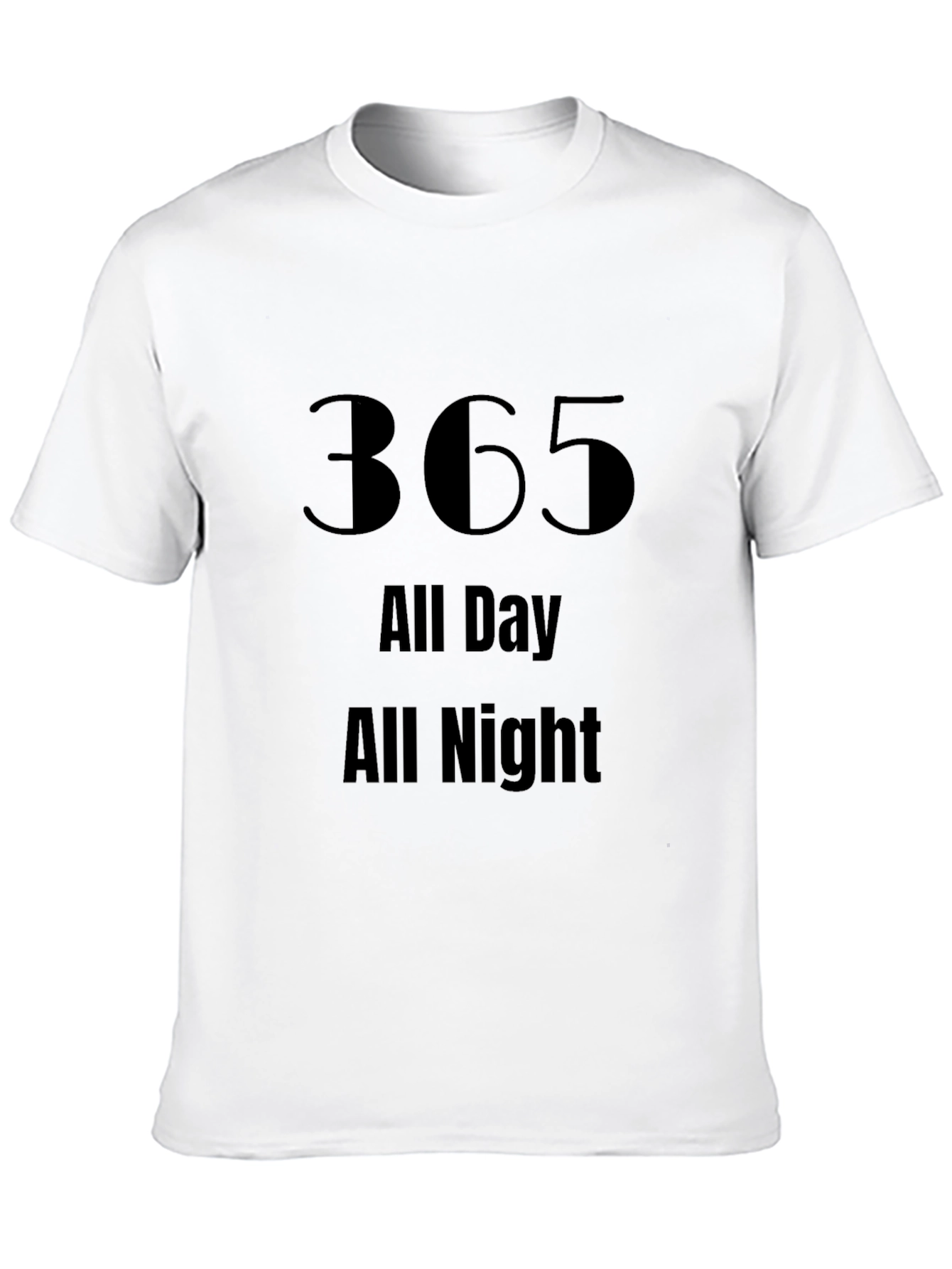 365 All Day All Night Black Tee
