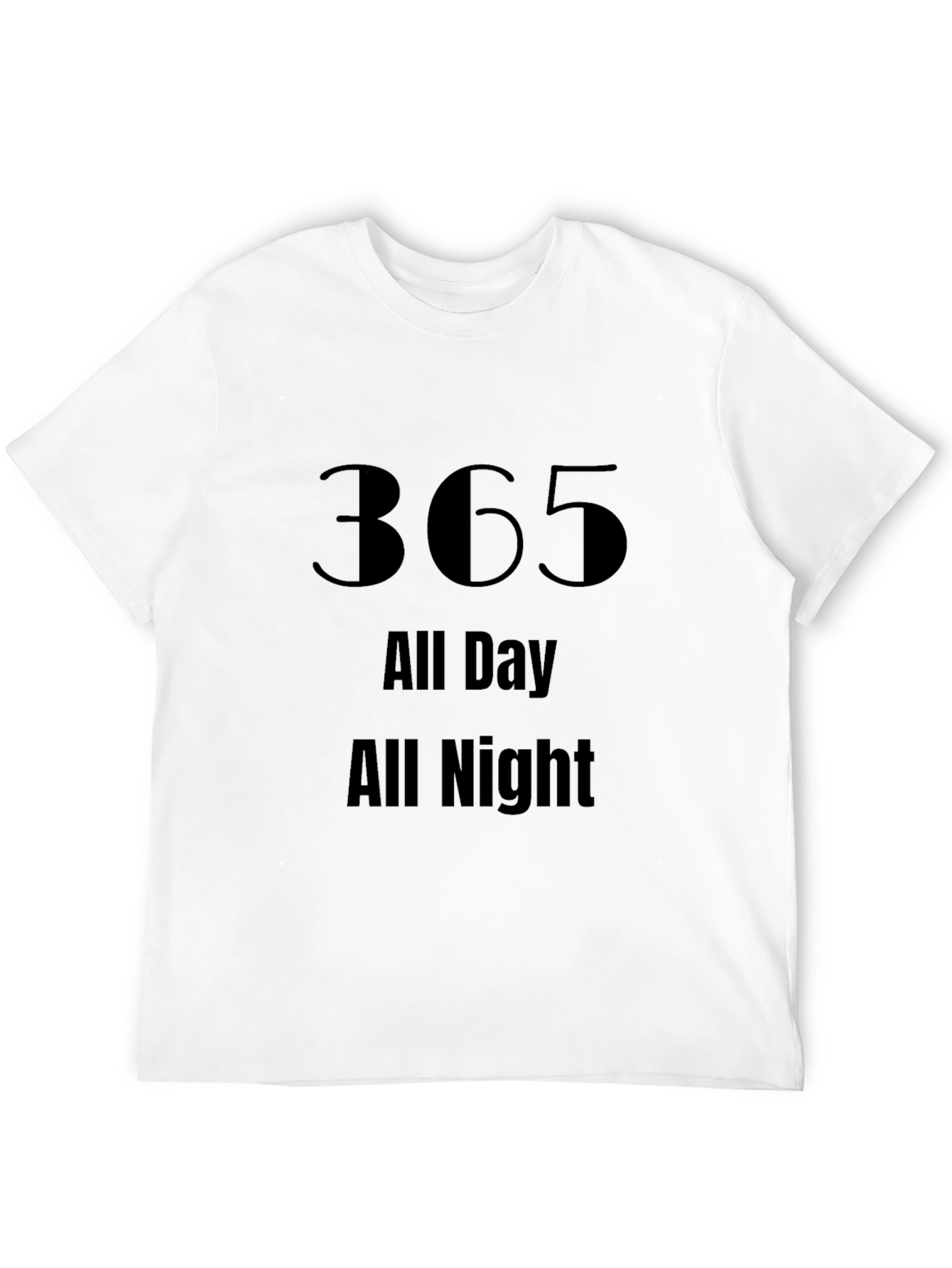 365 All Day All Night Black Tee