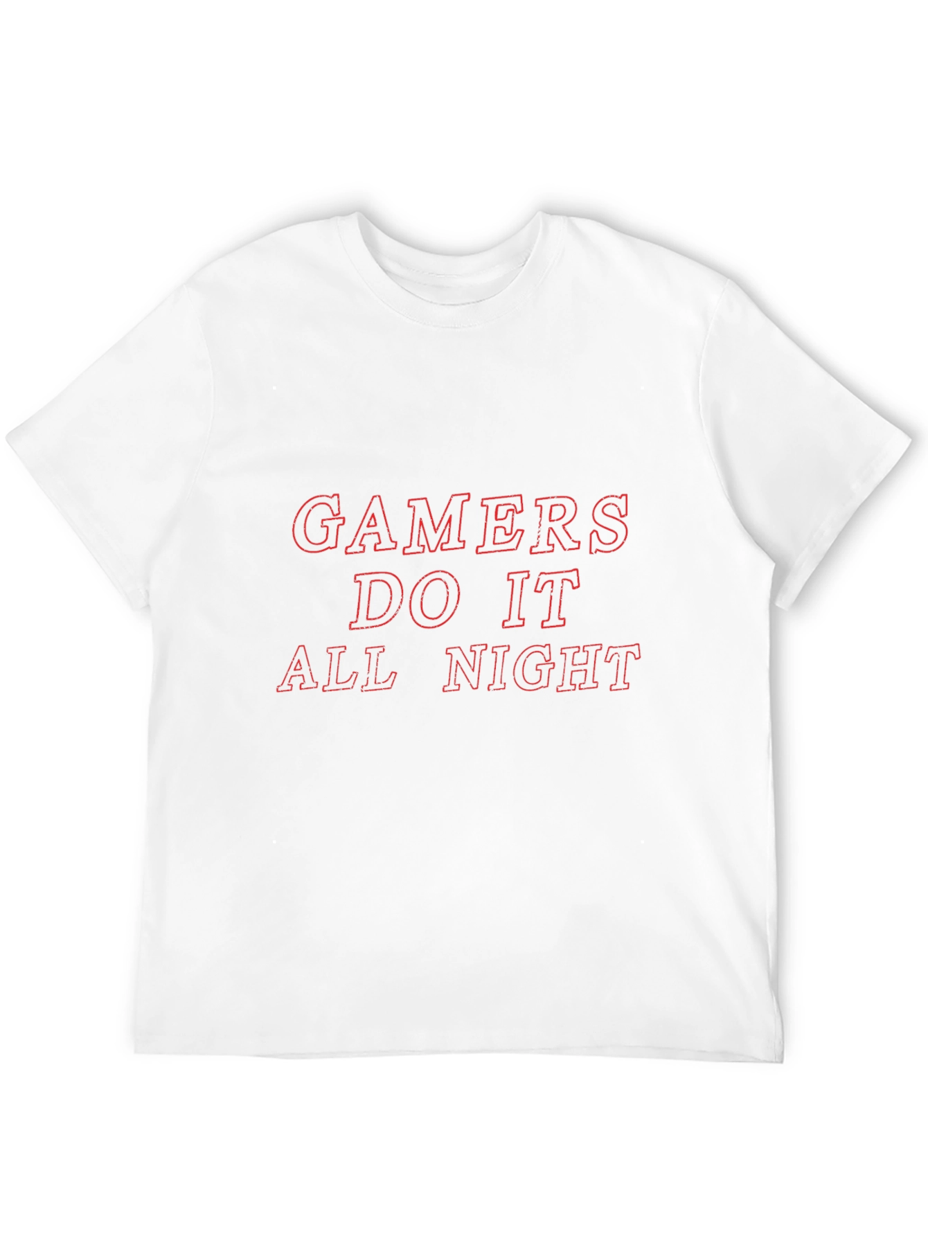 Gamers Do It All Night Black T-Shirt