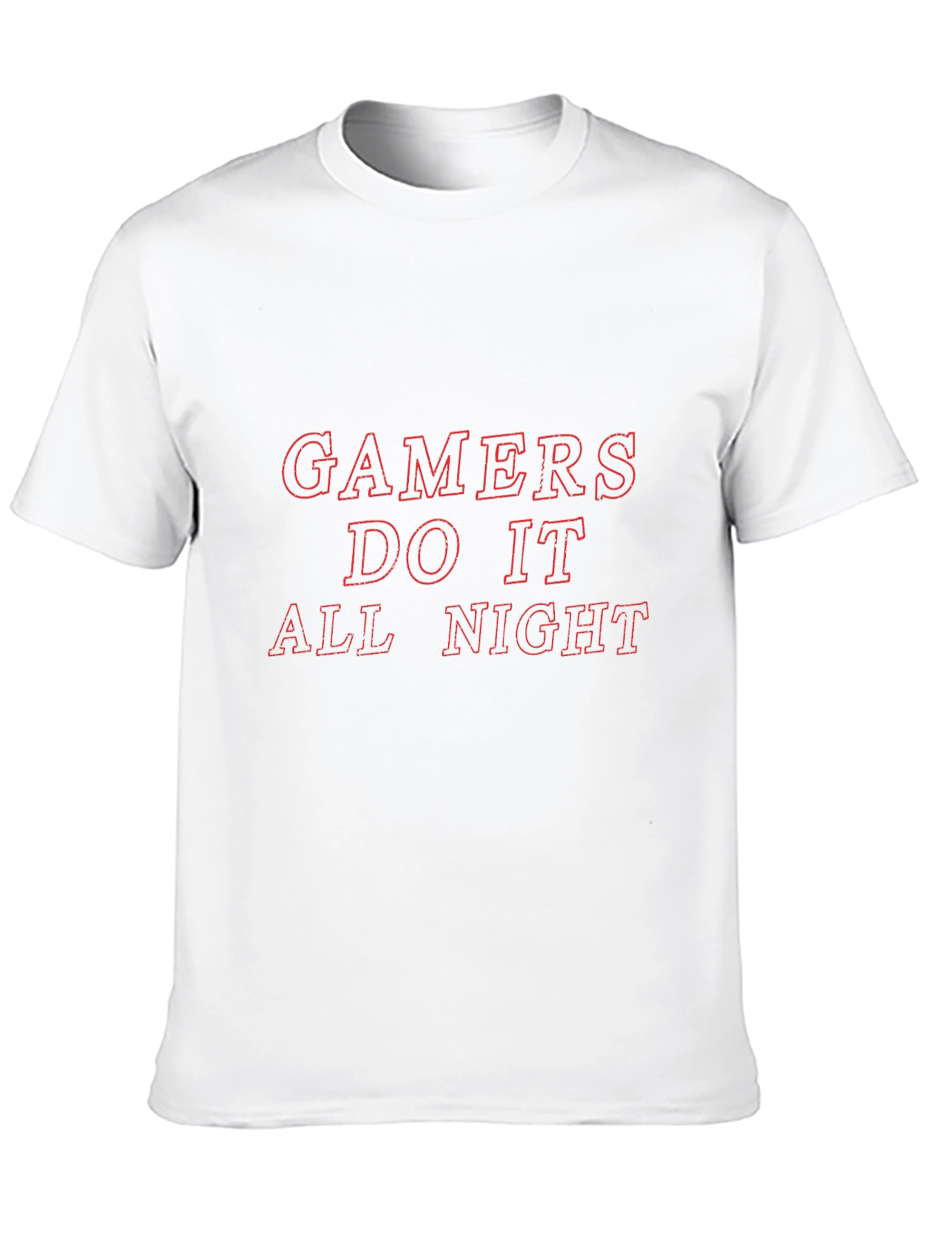 Gamers Do It All Night Black T-Shirt