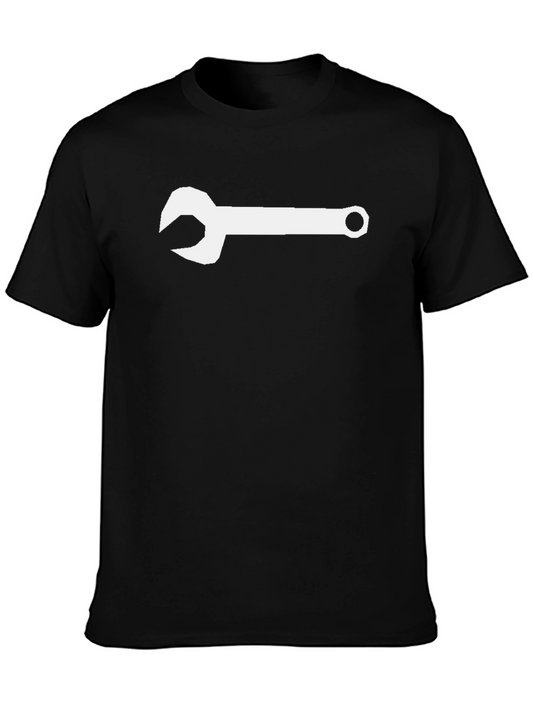 Wrench Graphic Tee - Black Short Sleeve Shirt