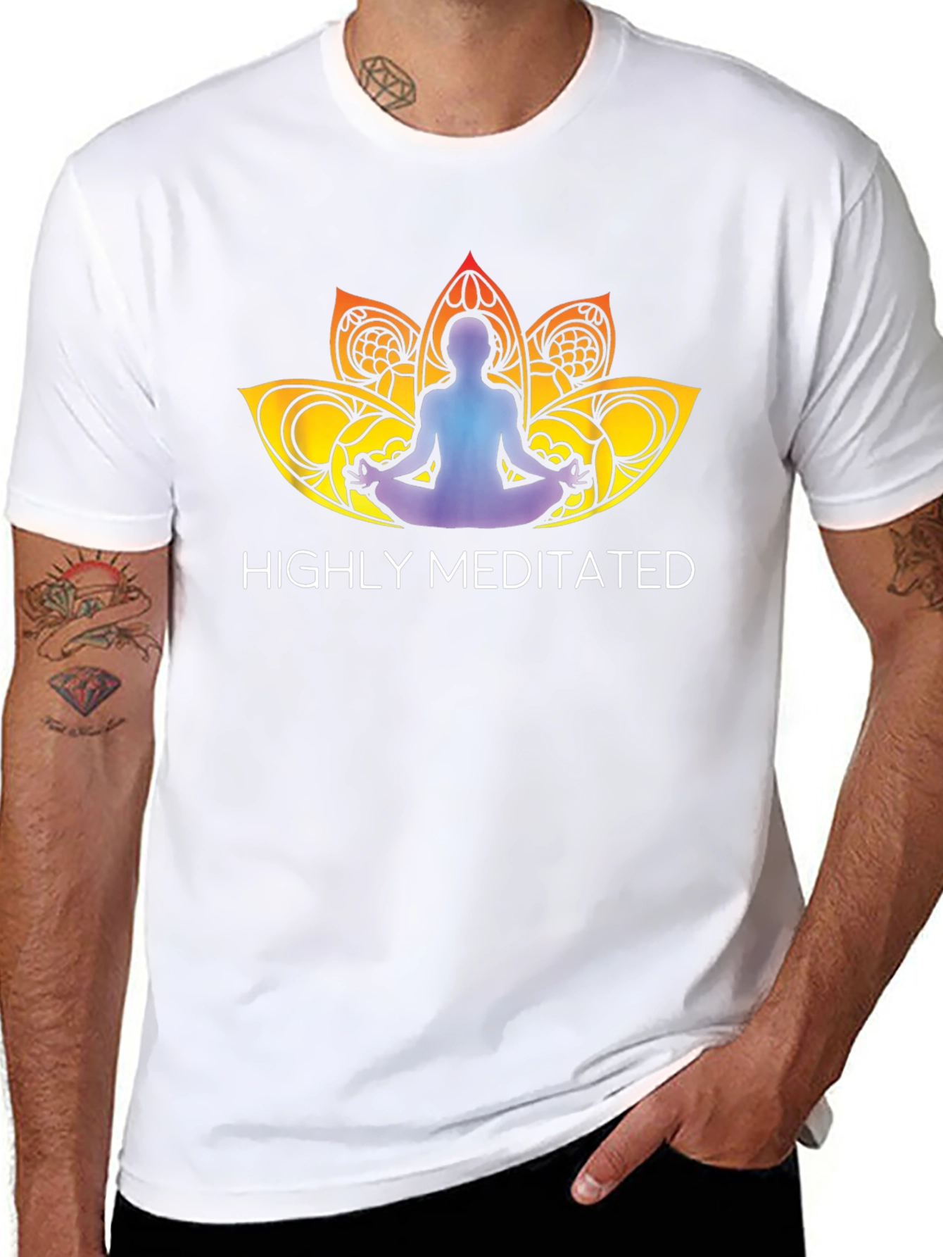 Highly Meditated Yoga Lotus T-Shirt