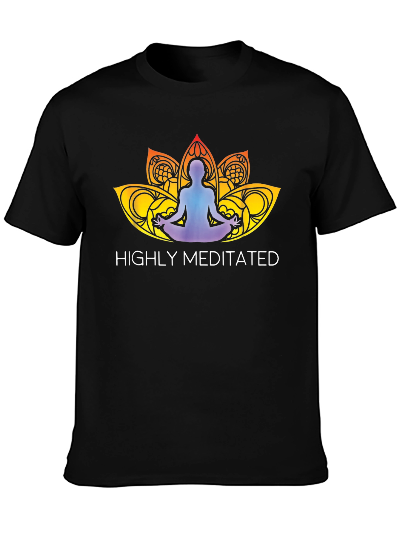 Highly Meditated Yoga Lotus T-Shirt