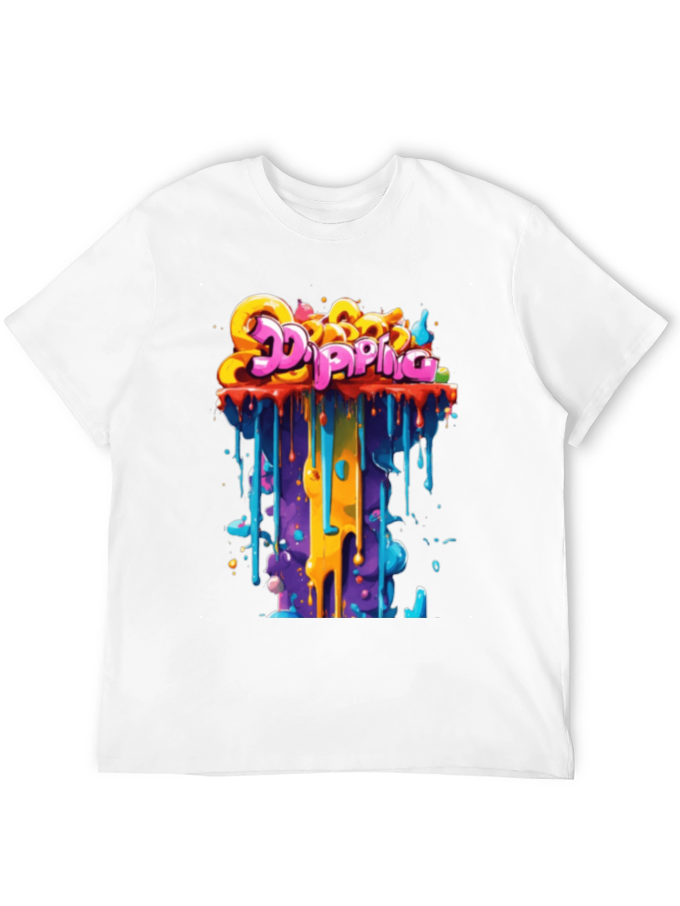 Dripping Graffiti Tee - Bold Streetwear Style