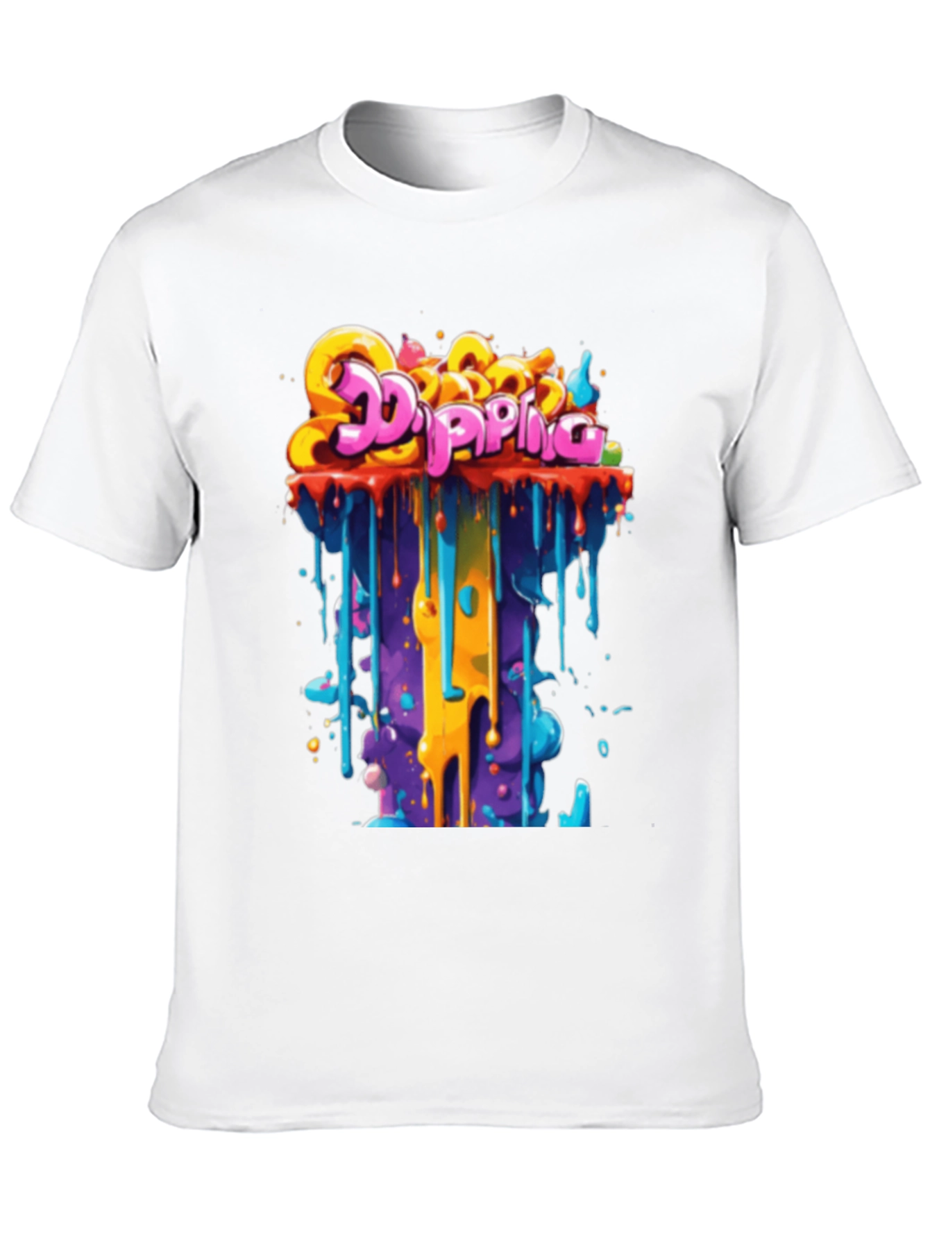 Dripping Graffiti Tee - Bold Streetwear Style