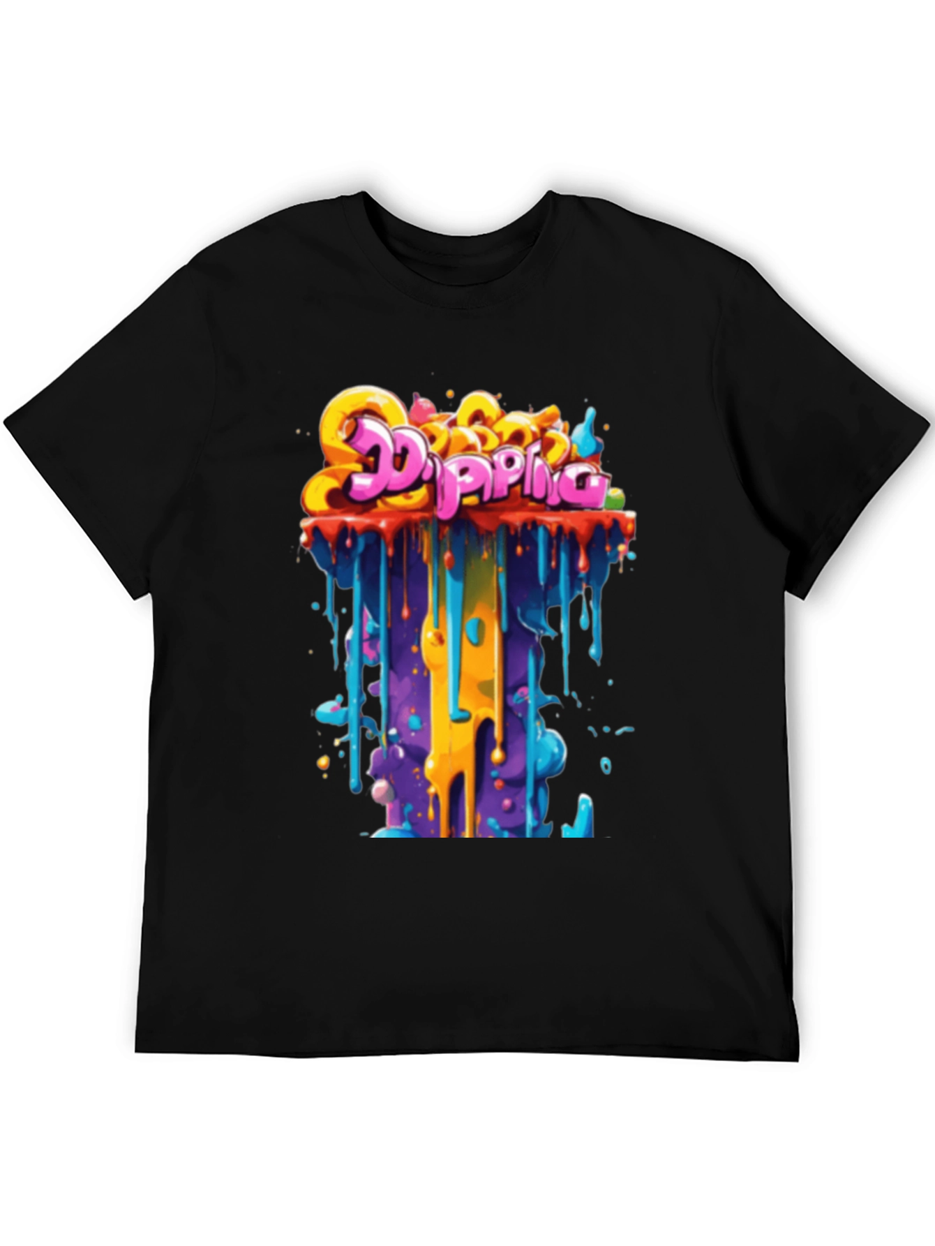 Dripping Graffiti Tee - Bold Streetwear Style