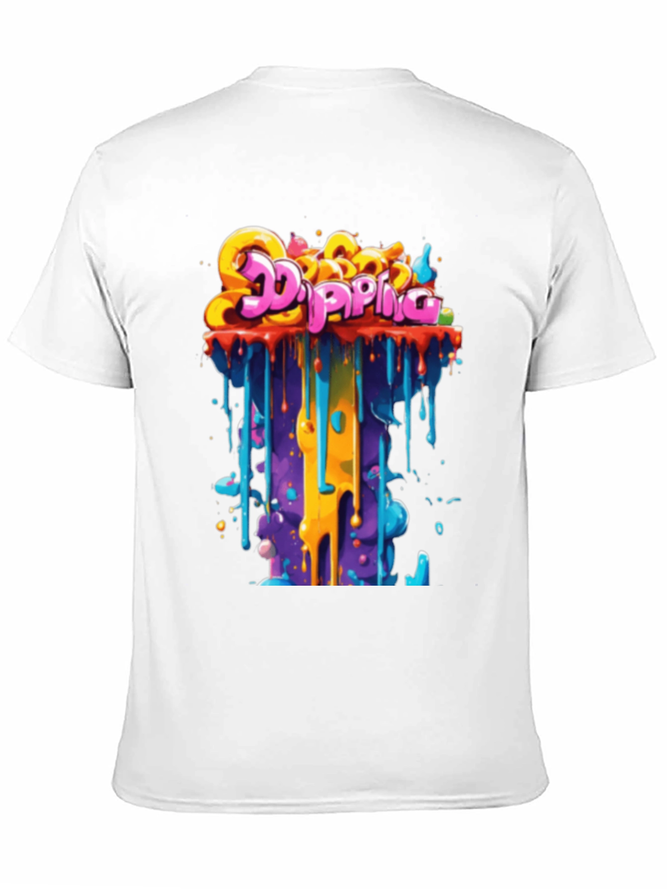 Dripping Graffiti Tee - Bold Streetwear Style