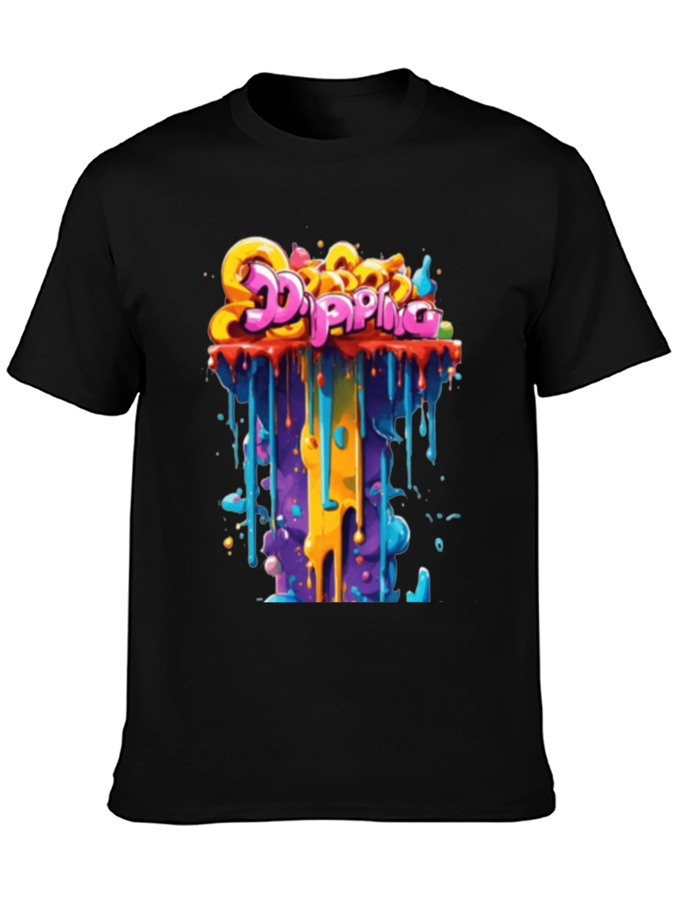 Dripping Graffiti Tee - Bold Streetwear Style