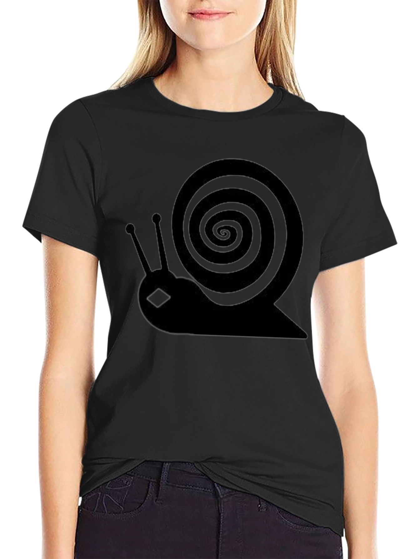 Hypnotic Snail Black Graphic Tee