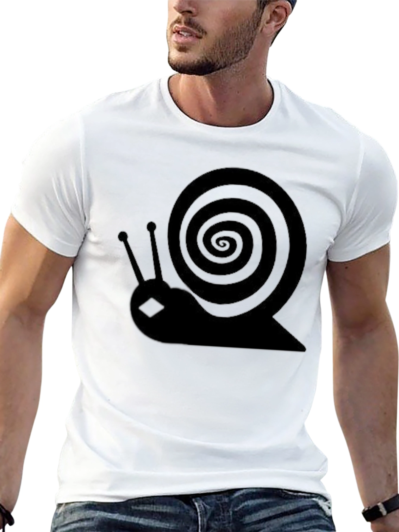 Hypnotic Snail Black Graphic Tee