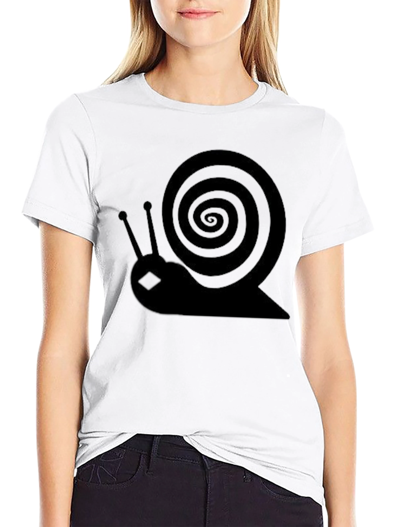 Hypnotic Snail Black Graphic Tee