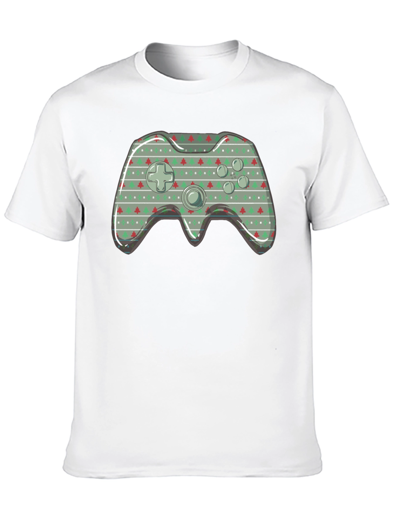 Christmas Game Controller Graphic T-Shirt