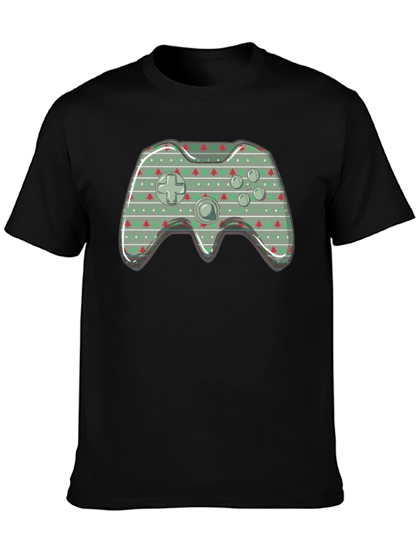 Christmas Game Controller Graphic T-Shirt