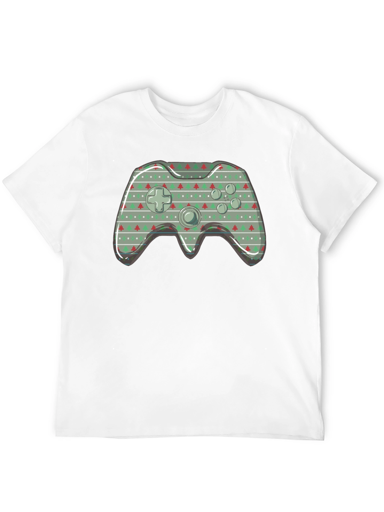 Christmas Game Controller Graphic T-Shirt