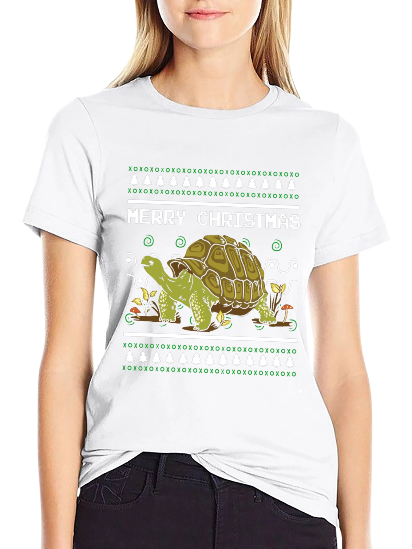 Festive Turtle Christmas T-Shirt