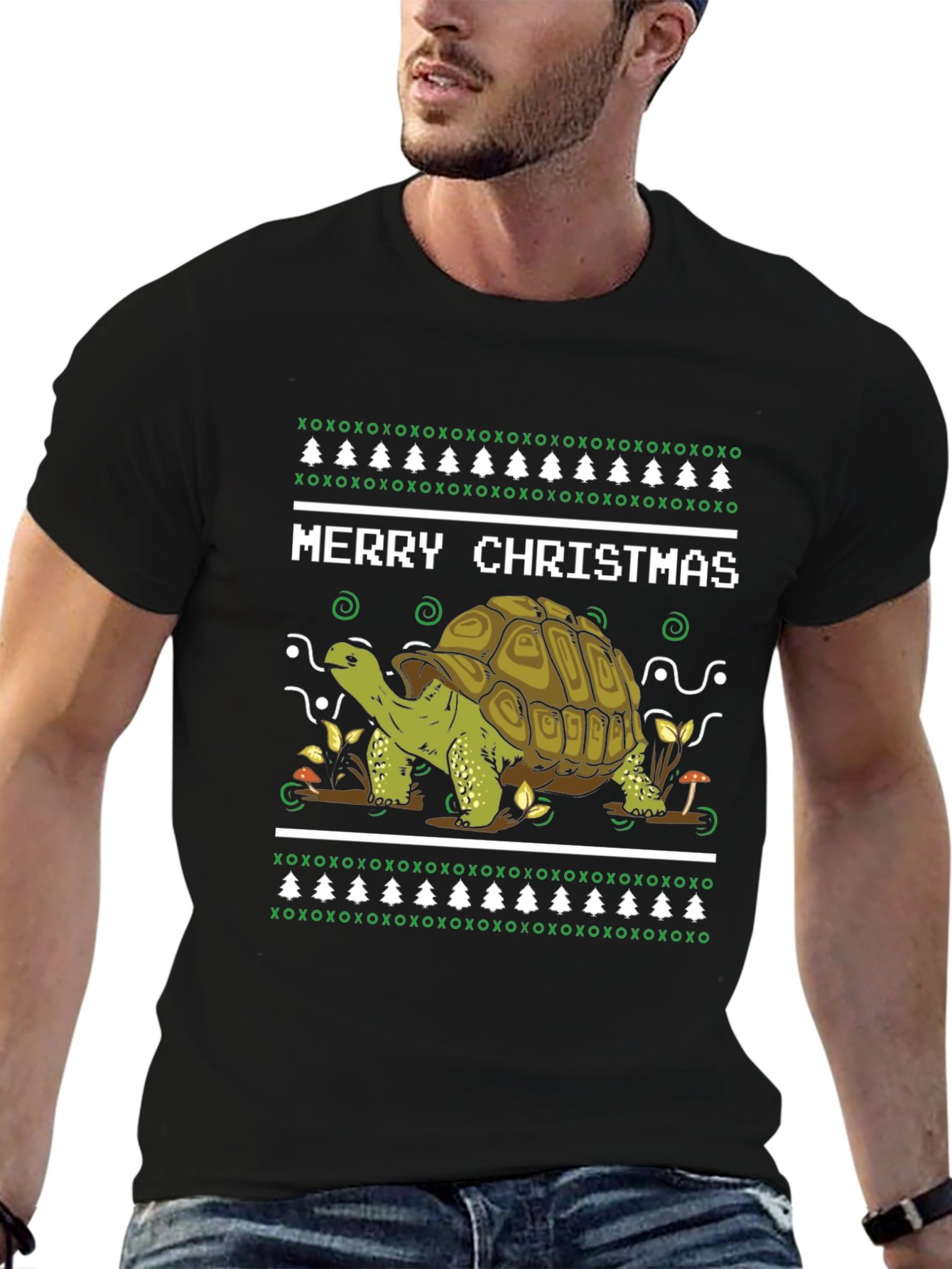 Festive Turtle Christmas T-Shirt