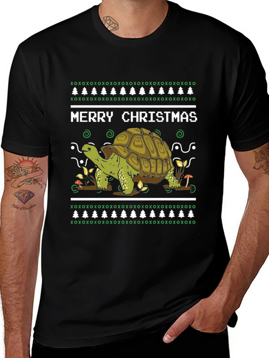 Festive Turtle Christmas T-Shirt